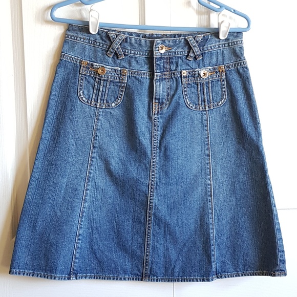 Banana Republic Jean Skirt - Picture 1 of 8